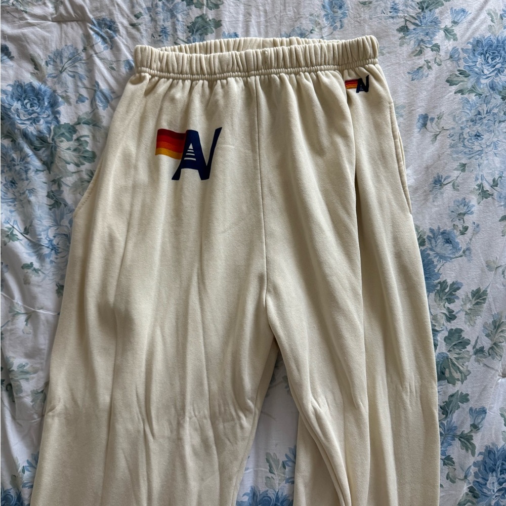 Aviator Nation Cream Sweatpants